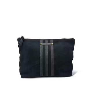 Washed Black Canvas Pouch