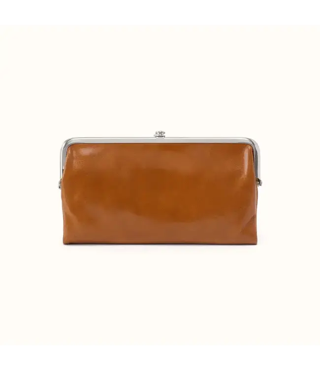 Lauren Leather Clutch Wallet- Truffle