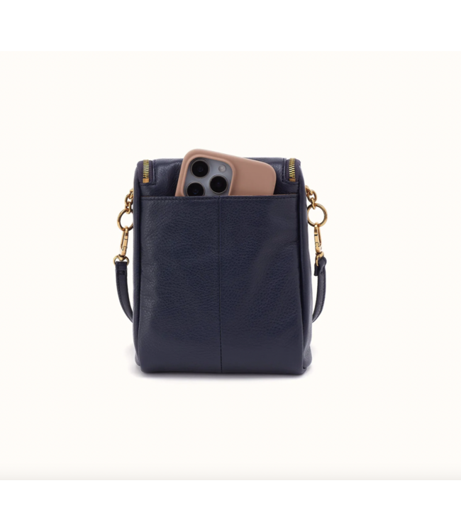 Fern Leather Duo Crossbody-Black