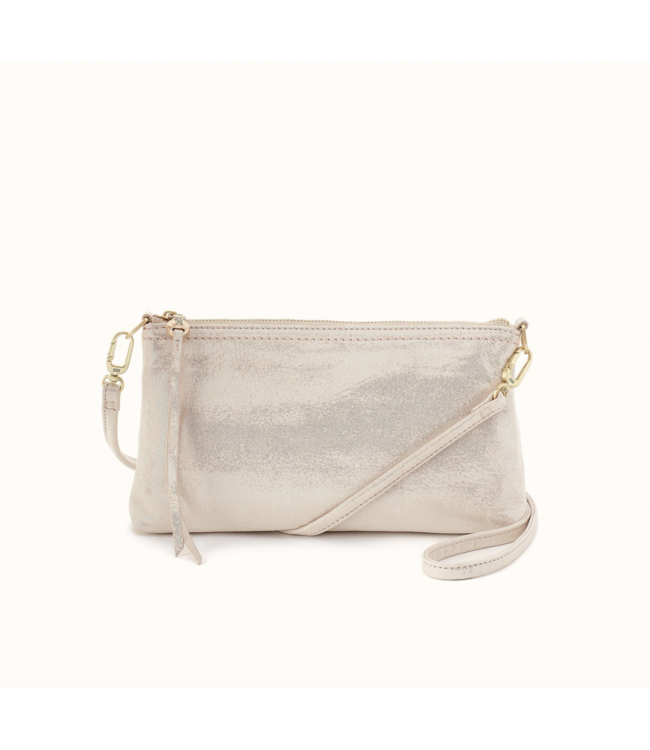 Darcy Leather Crossbody - Sand Shimmer