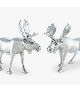 Vagabond Pewter Moose Salt and Pepper