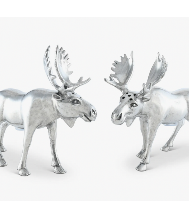 Vagabond Pewter Moose Salt and Pepper