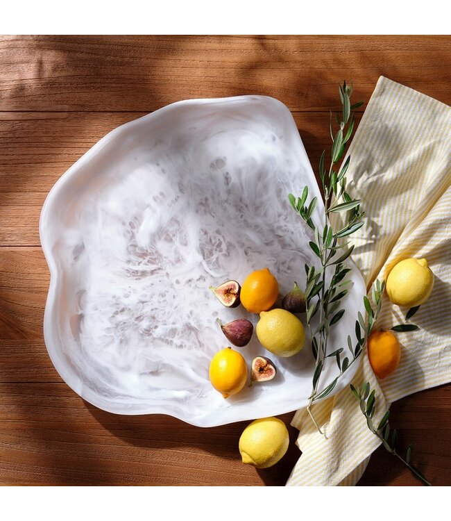 Beatrix Swirled Resin Serving Tray-available in 2 colors