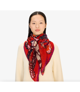 Inoui Editions Square Wool Papillons Scarf-available in 2 colors