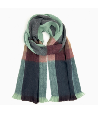 Schupaca Alpaca Alpaca Plaid Scarf - Twilight