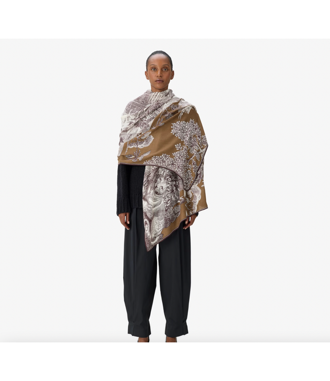 Etole 100 Wool Silk Piranesi Scarf