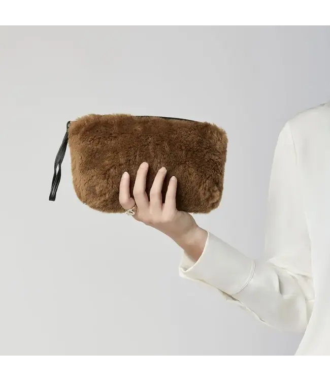 Nelly Lambswool Clutch-available in 4 colors