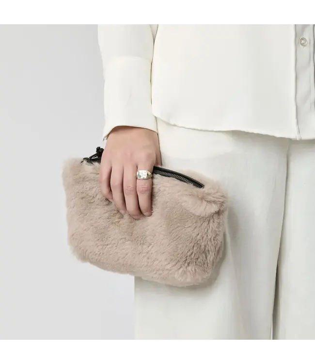 Nelly Lambswool Clutch-available in 4 colors