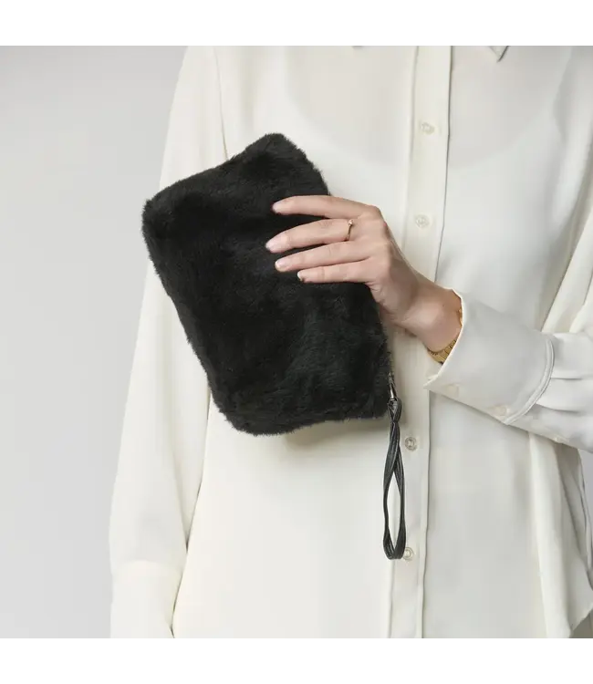 Nelly Lambswool Clutch-available in 4 colors