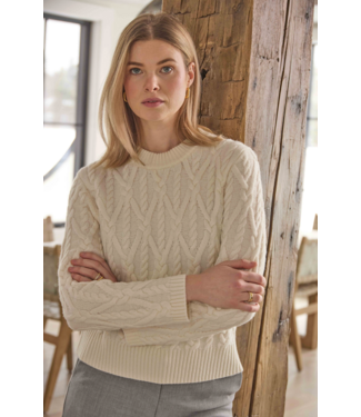 Selena Merino Cable Sweater-available in camel(see image)