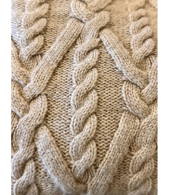 Selena Merino Cable Sweater-available in camel(see image)