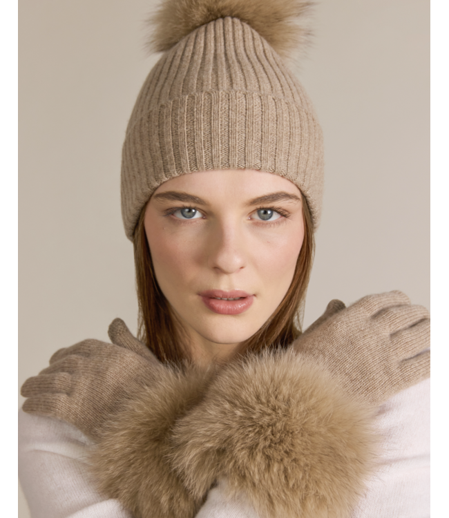 Cashmere Fox Cuff Glove-available in 2 colors