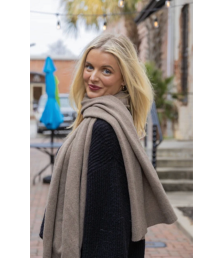 Frost Cashmere/Wool  Wrap-Grey
