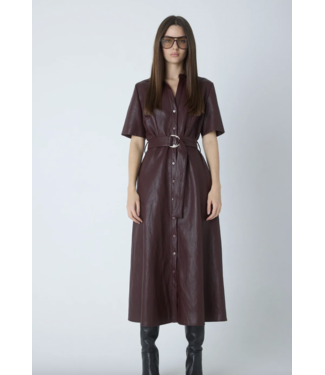 JS71 Juliette Faux Leather Dress