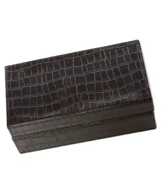 Brouk & Co. Brouk Poker Set- Black Croco 2232