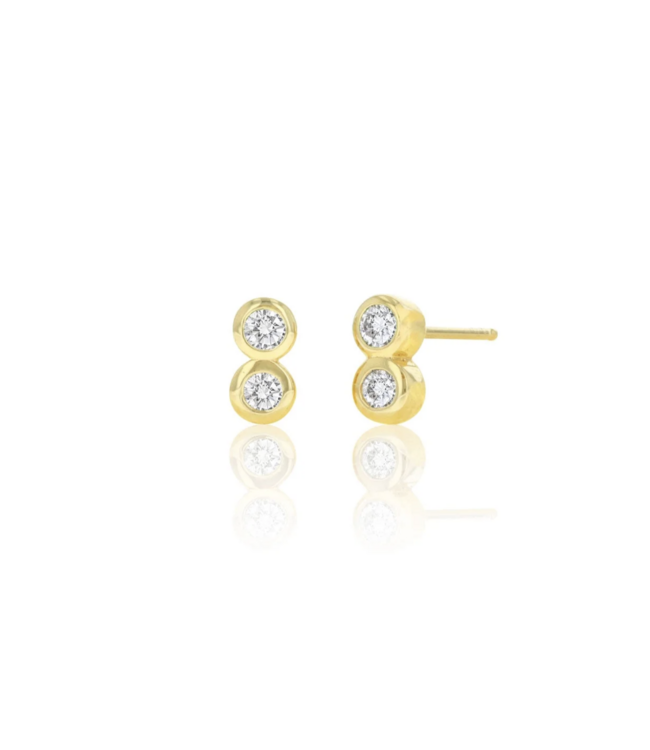 Diamond Duo Stud Earrings