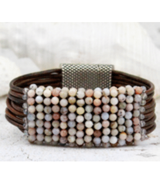 Martell Pink Opal Lab/Zirc Cuff
