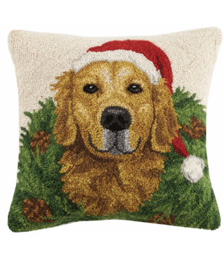 Peking Handicraft Peking Handicraft Golden Retriever Hook Pillow