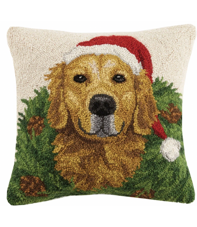 Peking Handicraft Golden Retriever Hook Pillow