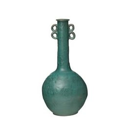 Creative Co-op 14 1/4" Terracotta Vase - Green Patina