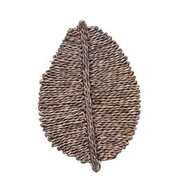 Bloomingville 20" Seagrass Leaf Shaped Placemat