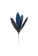 Creative Co-op 25 1/2" H Eva Leaf Branch - Dark Blue