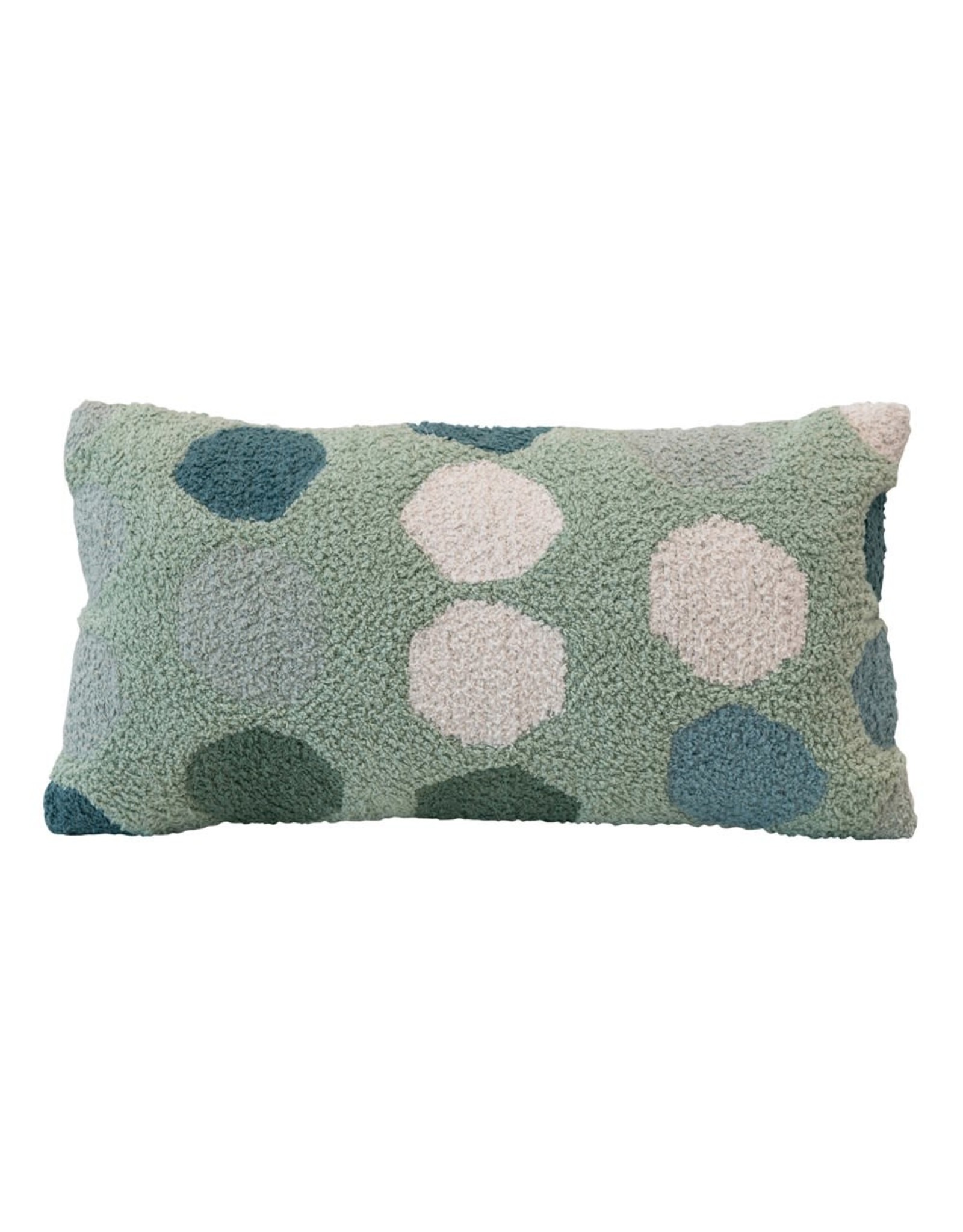 Creative Co-op Lumbar Pillow w/ Dots, Multi Color