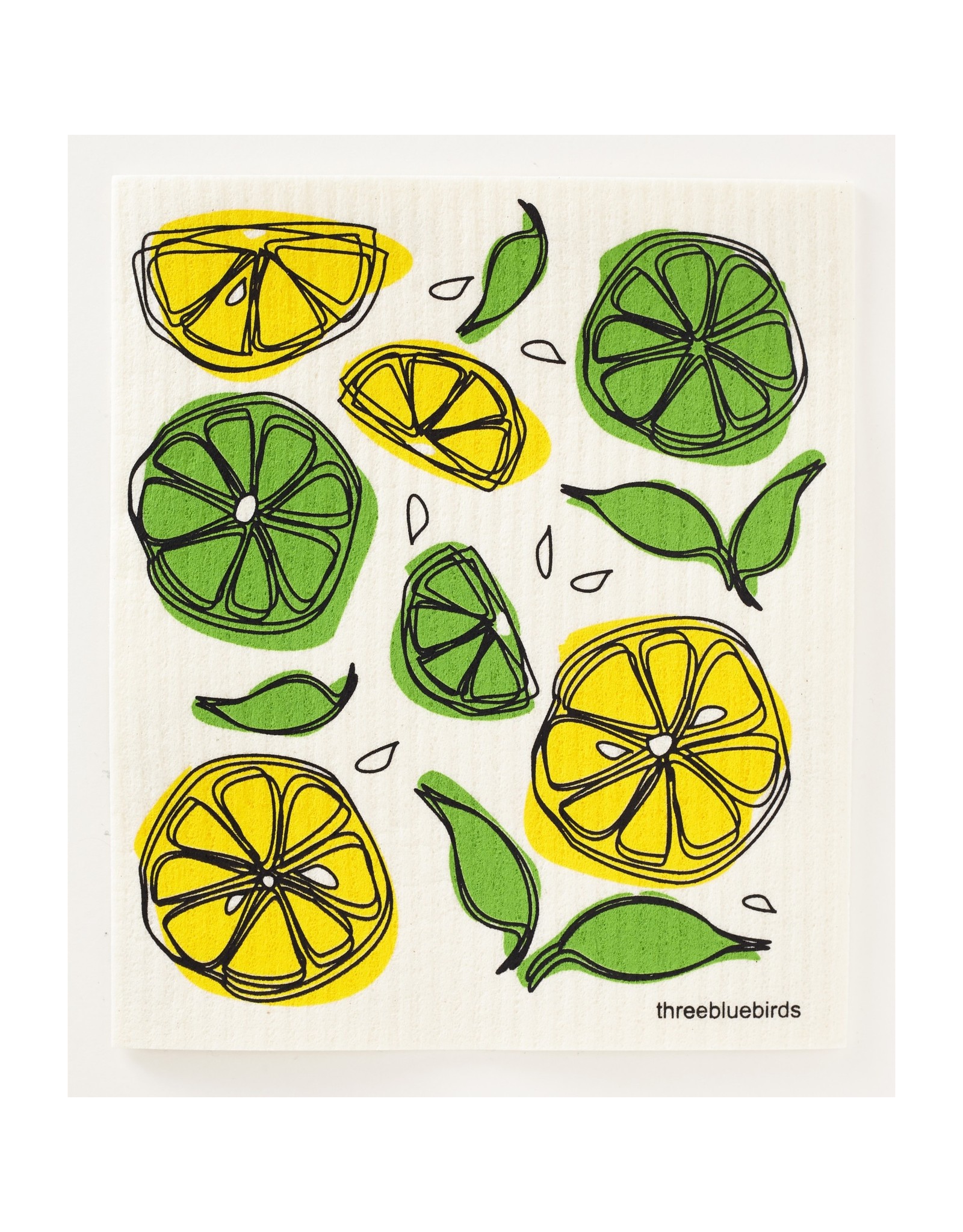 The Florist & The Merchant Lemon Lime Swedish Dishcloth