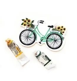 The Florist & The Merchant Bicycle Sticker - Teal