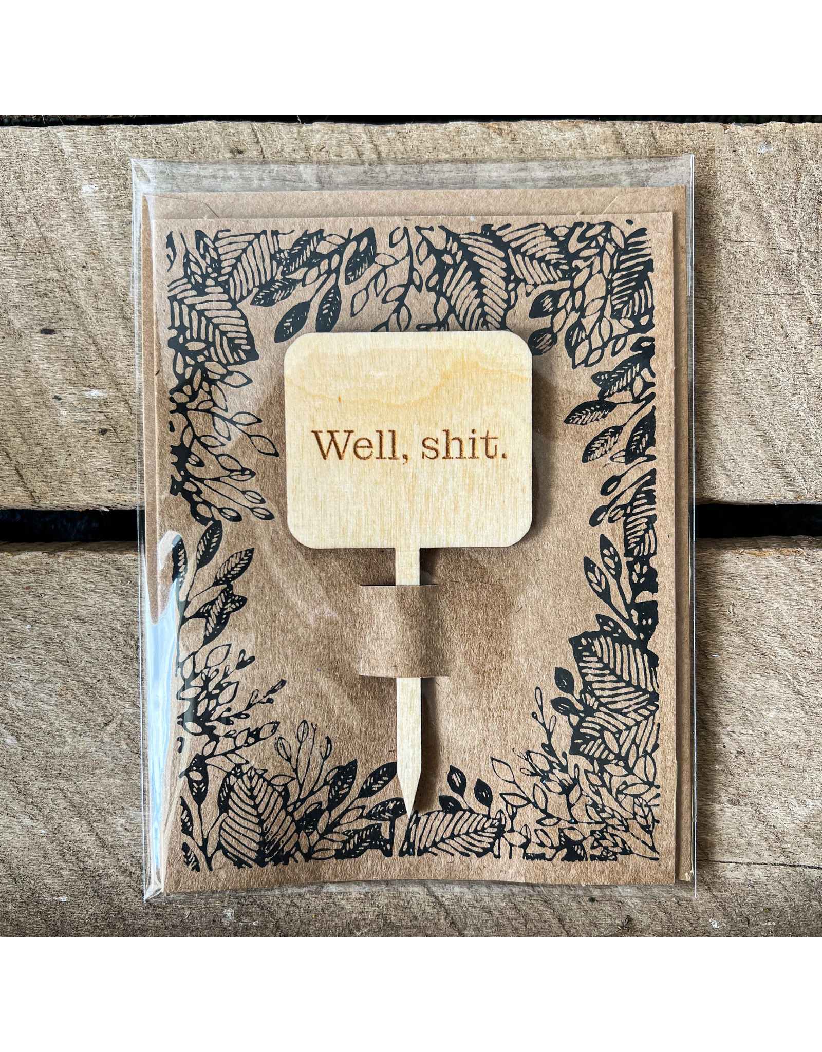 The Florist & The Merchant Plant Stake Greeting Card