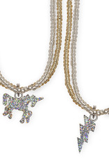 Great Pretenders Glitter Unicorn Lightening Necklace Assorted