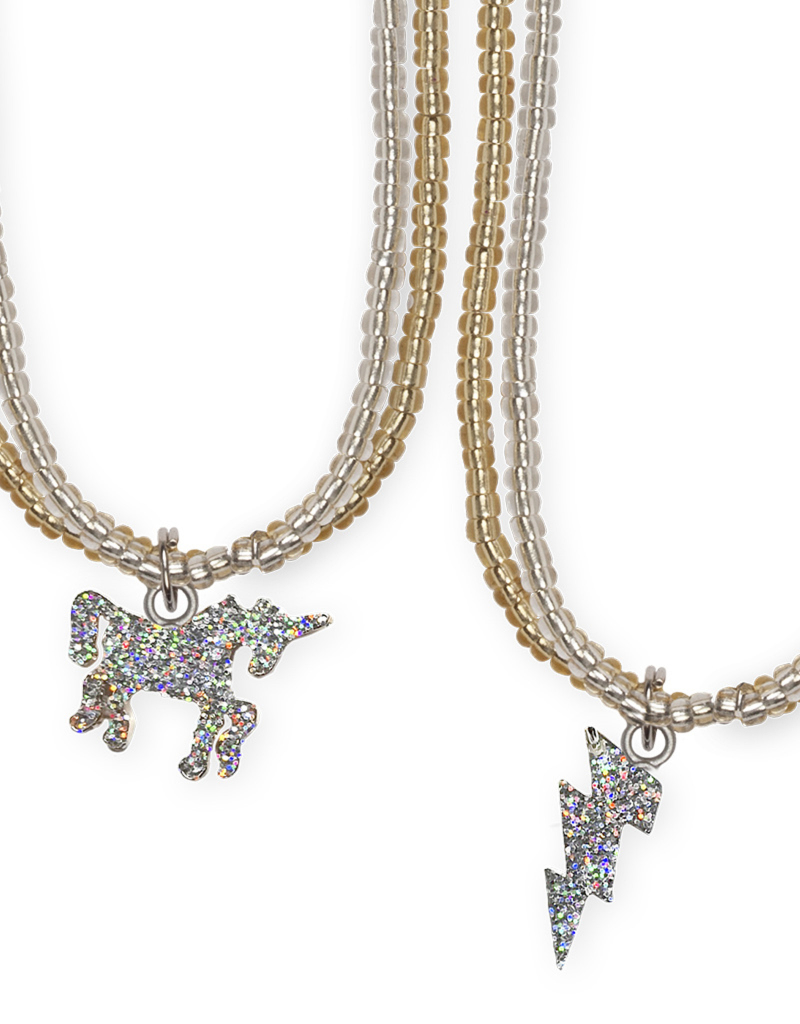 Great Pretenders Glitter Unicorn Lightening Necklace Assorted