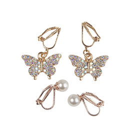 Great Pretenders Boutique Butterfly Clip On Earrings 2 set