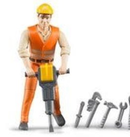 Bruder Construction Worker with Accessories