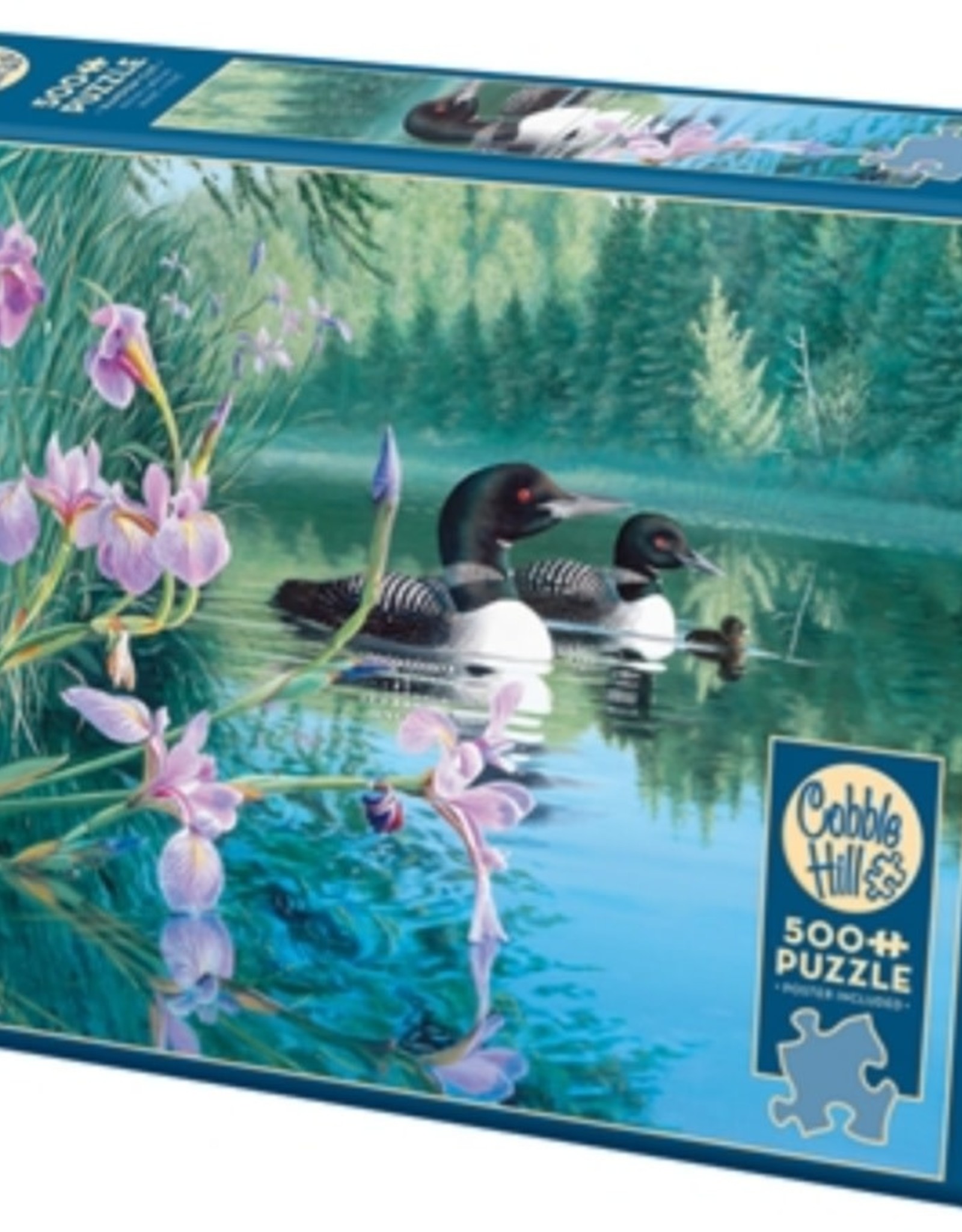 Cobble Hill Iris Cove Loons 500pc Puzzle