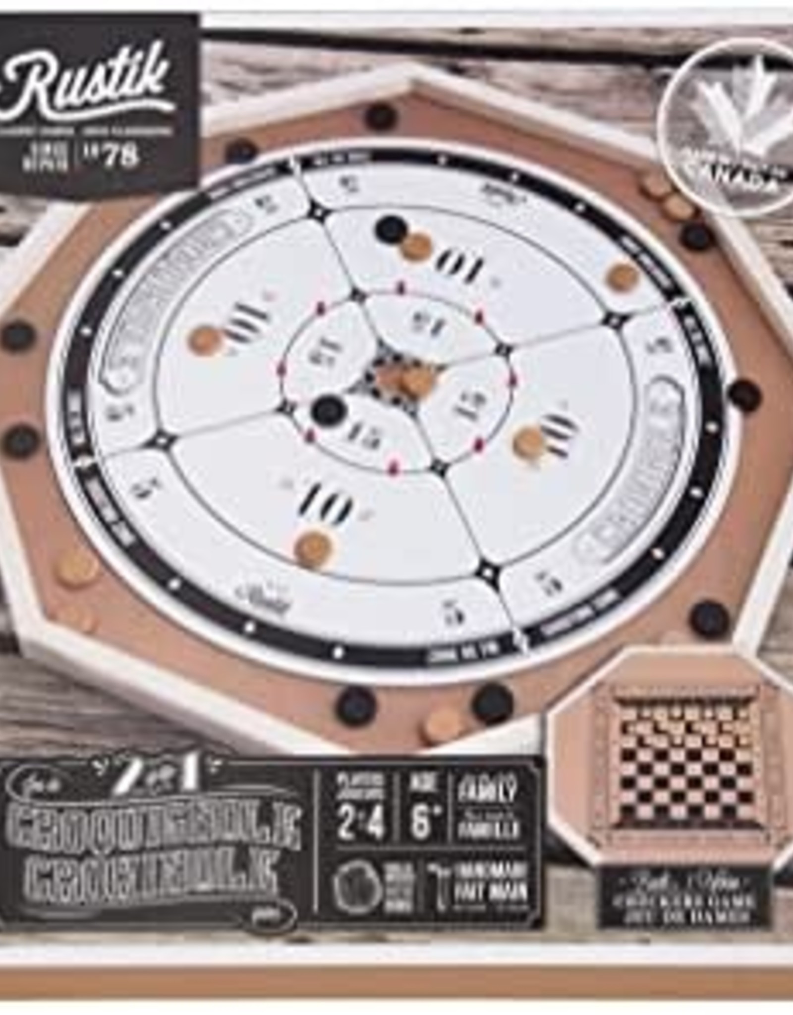 Rustik Crokinole 2 in 1