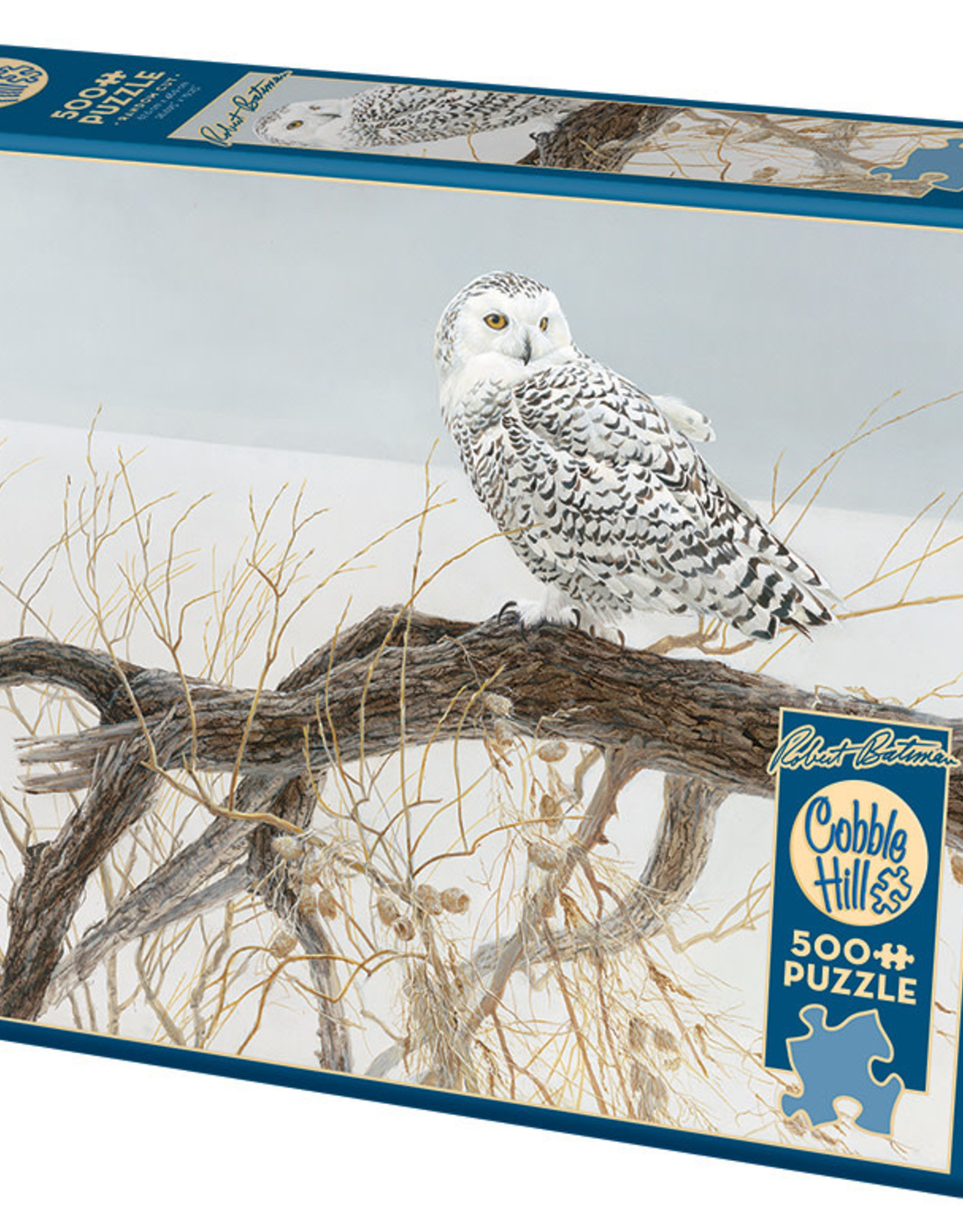 Cobble Hill Robert Bateman Fallen Willow- Snowy Owl 500pc Puzzle