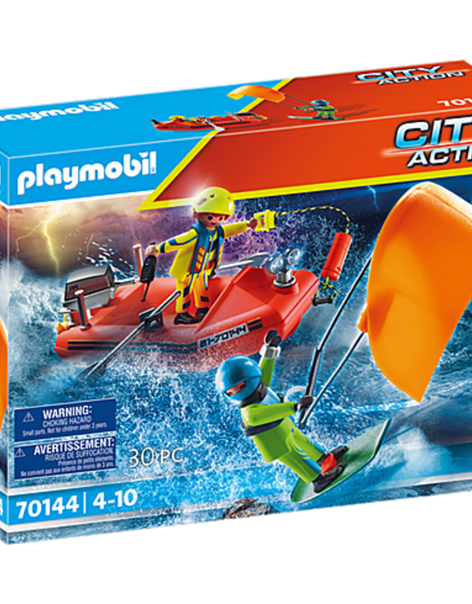 Playmobil Kitesurfer Rescue with Speedboat