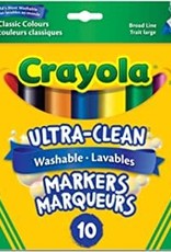 Crayola Crayola Ultra Clean  Markers Classic Colours 10pk