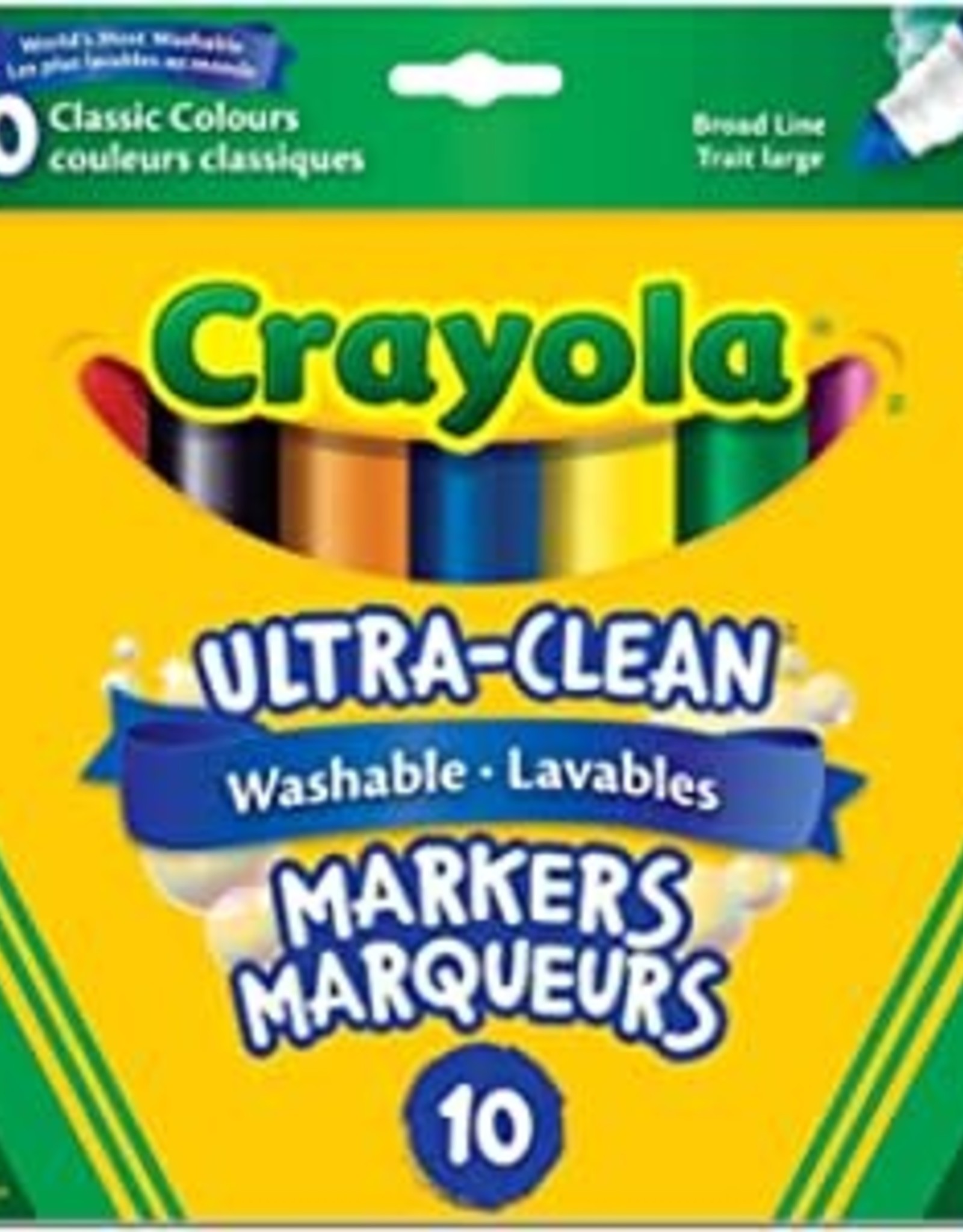 Crayola Crayola Ultra Clean  Markers Classic Colours 10pk
