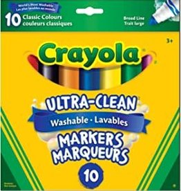 Crayola Crayola Ultra Clean  Markers Classic Colours 10pk