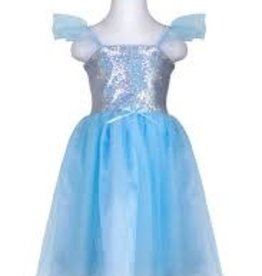 Great Pretenders Blue Sequins Princess Dress size 3-4