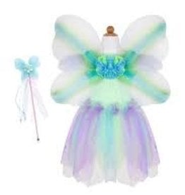 Great Pretenders Butterfly Dress & Wings with Wand Green 5-6