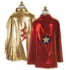 Great Pretenders Reversible Wonder Cape Red/Gold