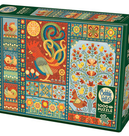 Cobble Hill Scandi Chicken Quilt 1000 pc