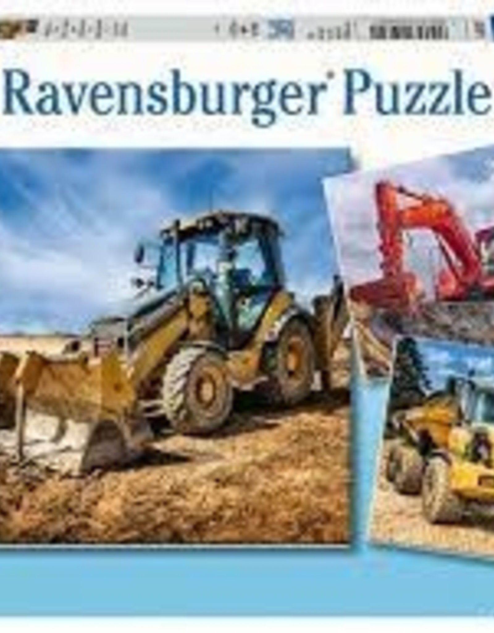 Ravensburger Diggers at Work 3x49pc Puzzle