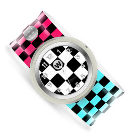 Watchitude Slap Watch Analog - Checkered Flag