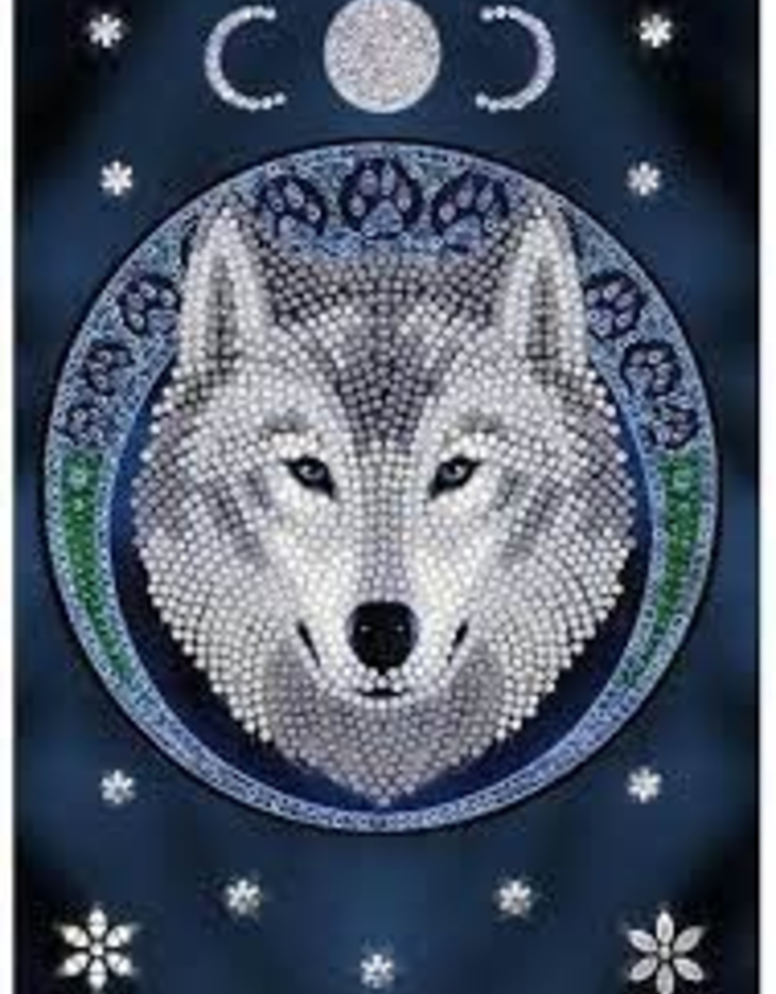 Crystal Art Crystal Art Notebook- Lunar Wolf