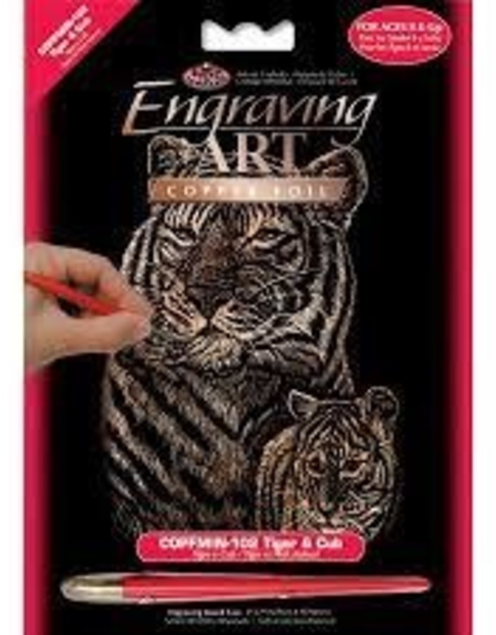 Royal Lang Mini Engraving Art Copper Tiger