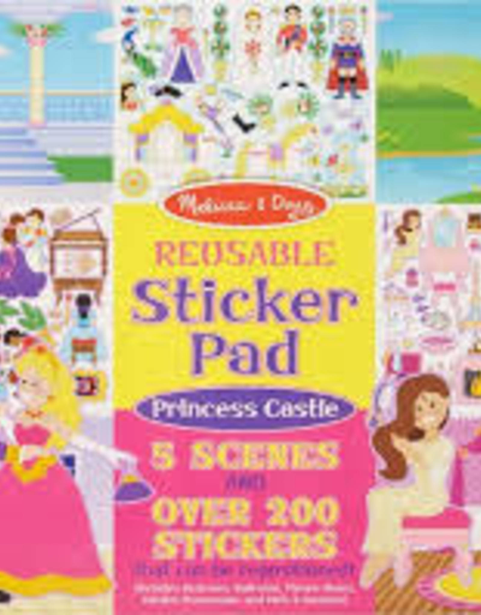 Melissa & Doug Reusable Sticker Pad Princess Castle